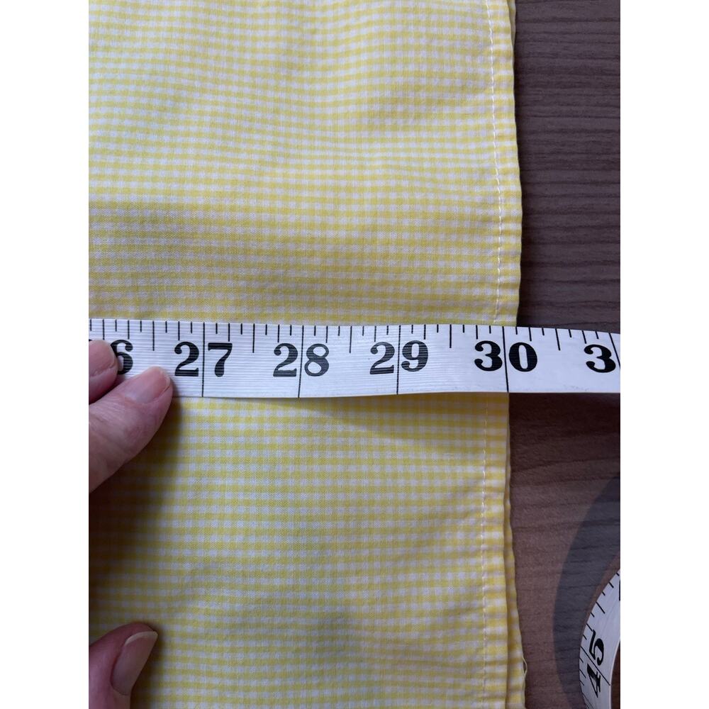 Drapers And Damons Plus 1X Women's Yellow & White Check Blouse-Sunflowers - Picture 7 of 9